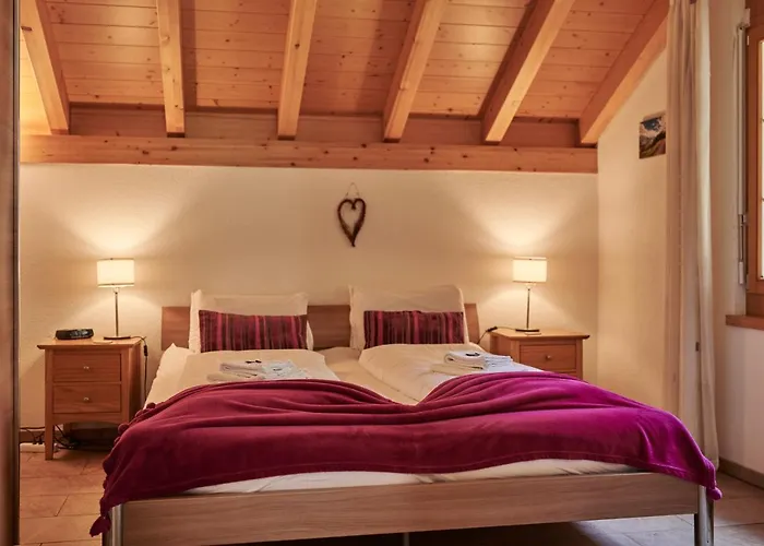 公寓 Silberhorn, Outstanding View, Spacious, Family Friendly 劳特布龙嫩